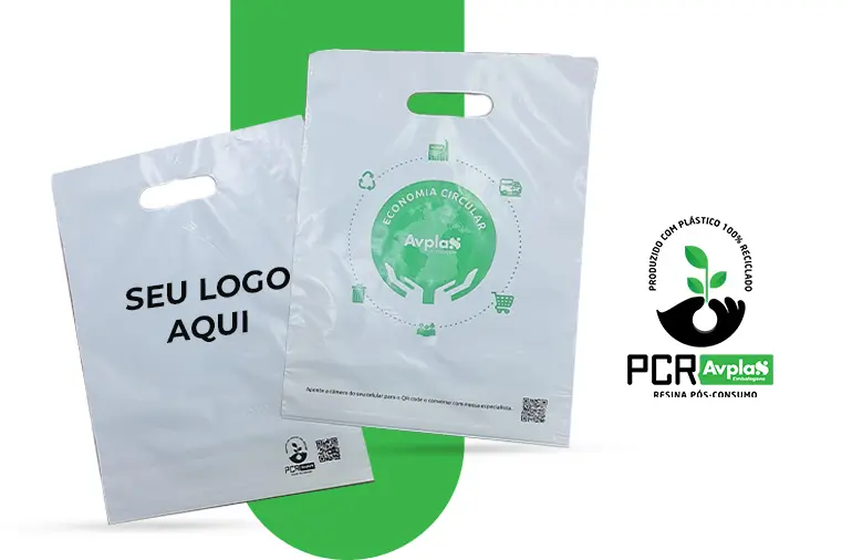 Impulsione Sua Marca com Sacolas 100% Recicladas!